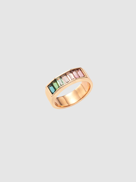 14K Rose Gold Otto Ranibow Pinky Ring