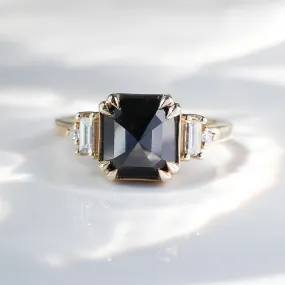 3.22ct Deco Black Diamond Ring