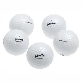 36 Noodle Mix White Golf Balls - Recycled 5A/4A