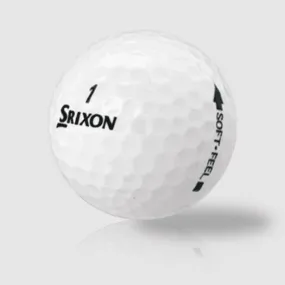 36 Srixon Soft Feel White Golf Balls - Recycled 5A/4A