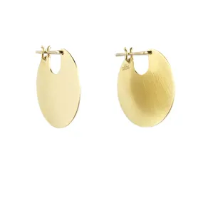 9ct Gold U Discs Earrings - Cass Partington