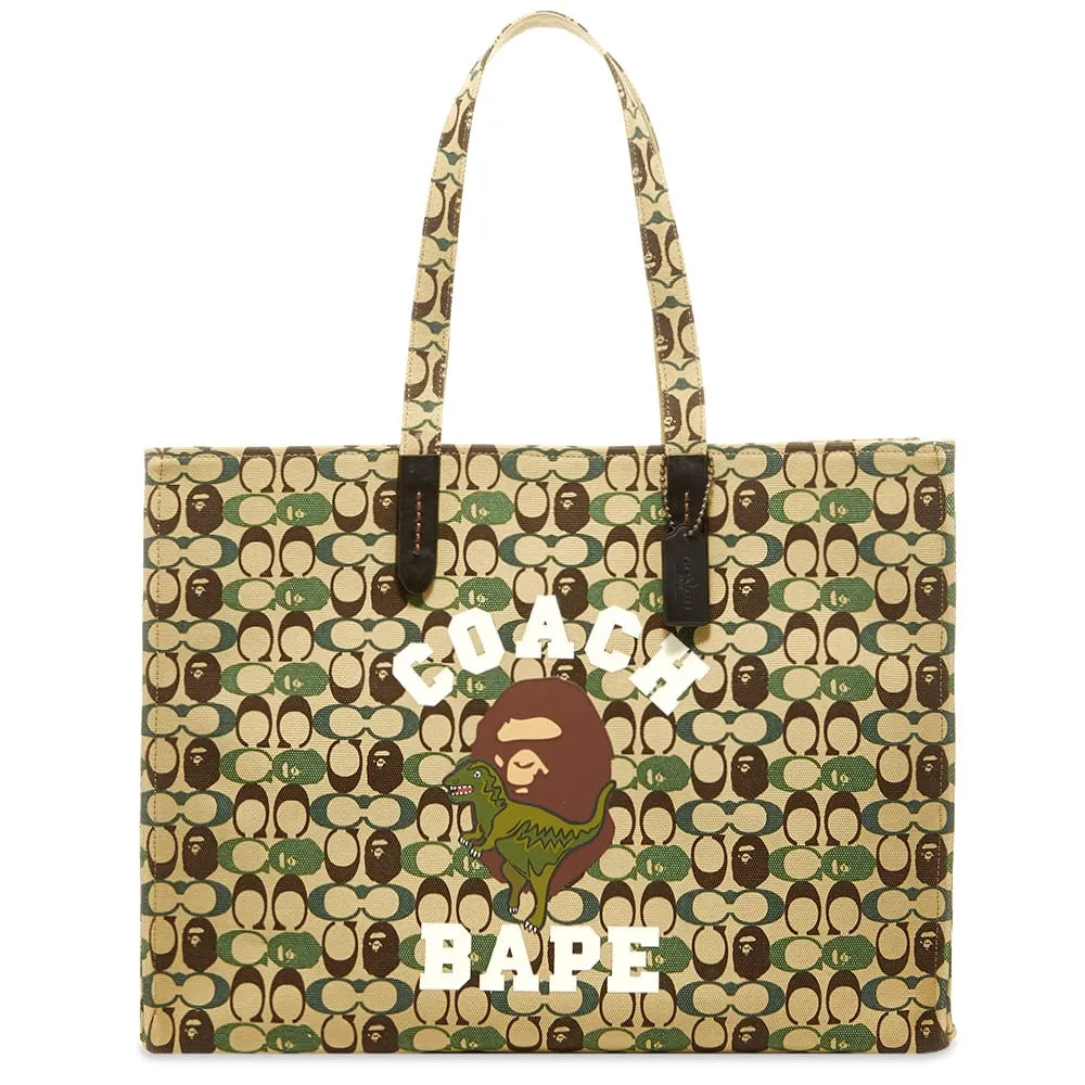 A Bathing Ape x Coach Camo Sig ToteGreen