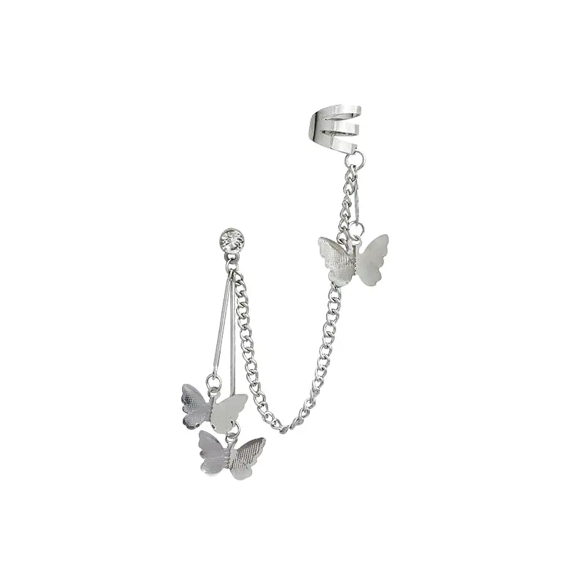 A PAIR RETRO BUTTERFLY EARRINGS BY14003