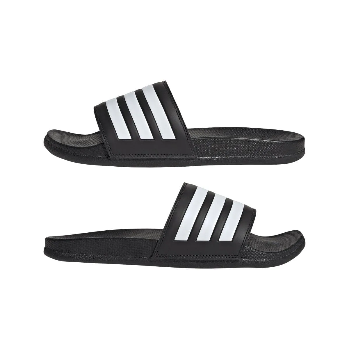 ADIDAS MEN'S ADILETTE COMFORT BLACK/WHITE SLIDES