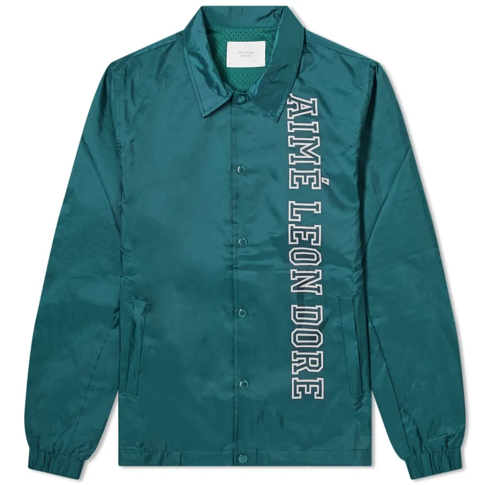 Aimé Leon Dore Logo Coach JacketBotanical Green