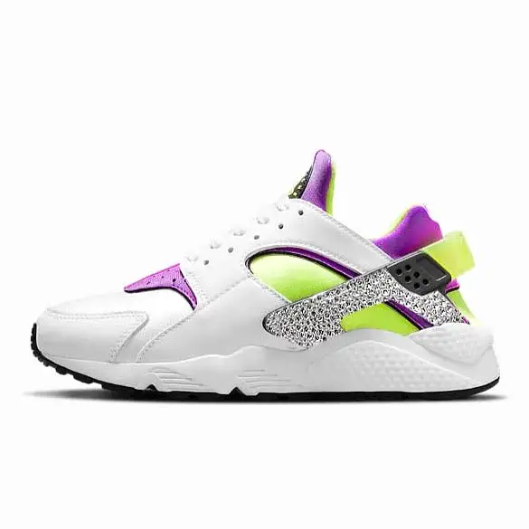 Air Huarache Women (White/Neon Yellow/Purple)