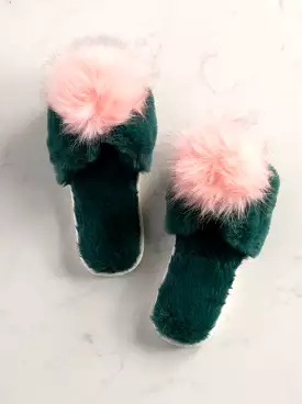 Amor Slippers - Green