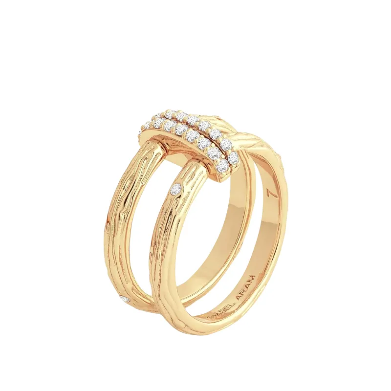 Anabel Aram Double Chain Ring