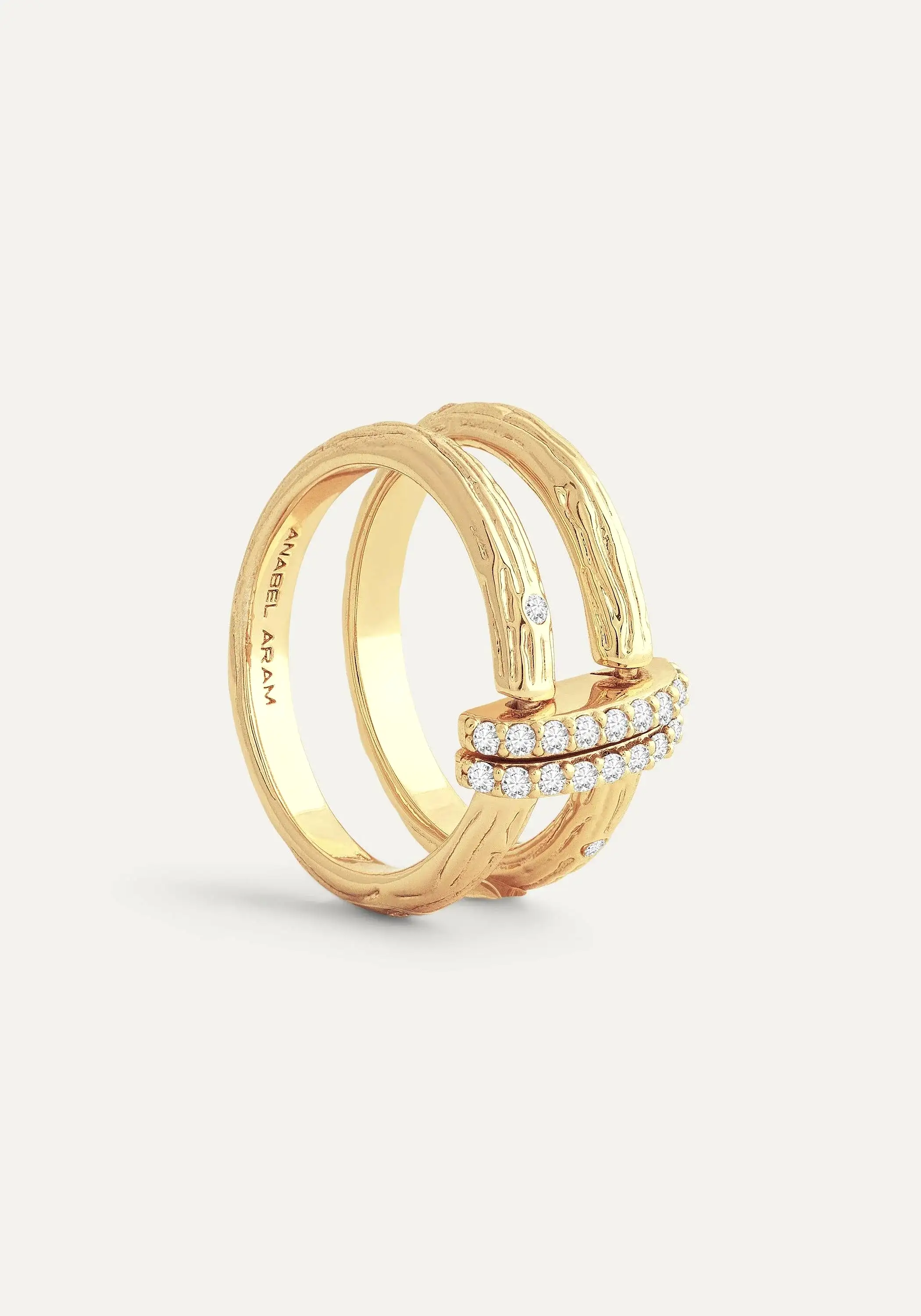 Anabel Aram Double Chain Ring