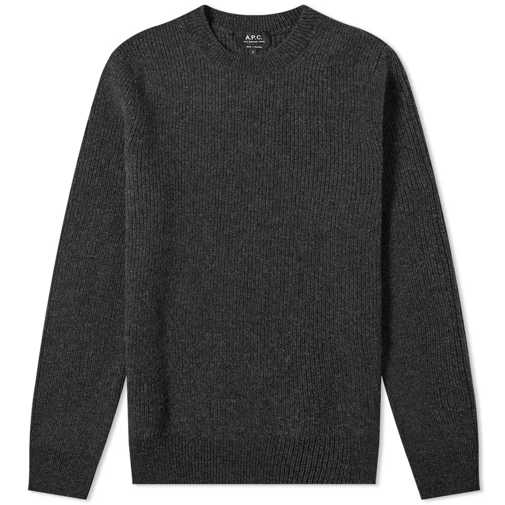 A.P.C. Andy Crew KnitAnthracite Marl