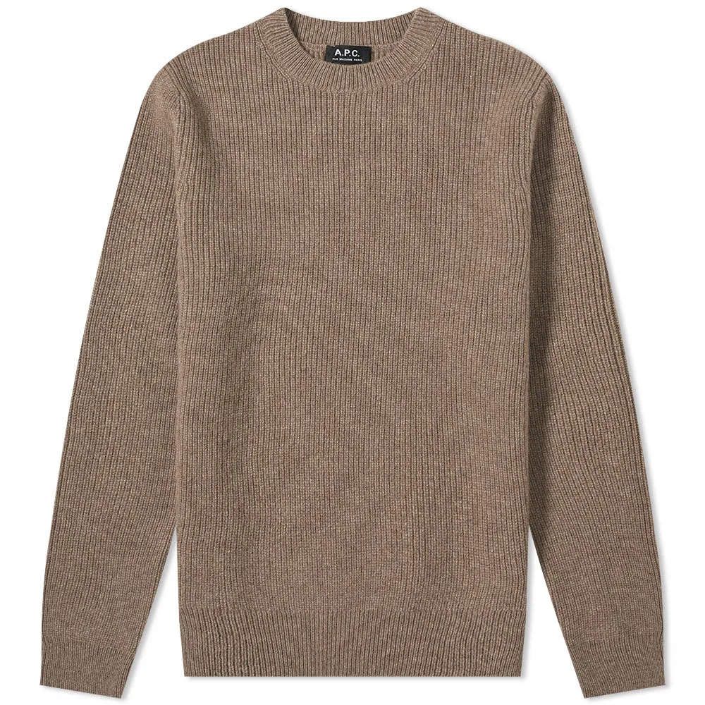 A.P.C. Andy Crew KnitBeige Marl