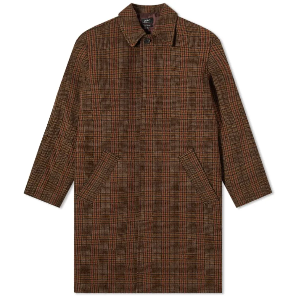 A.P.C. Austin Check MacCamel