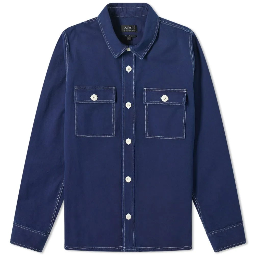 A.P.C. Bastian OvershirtWashed Indigo