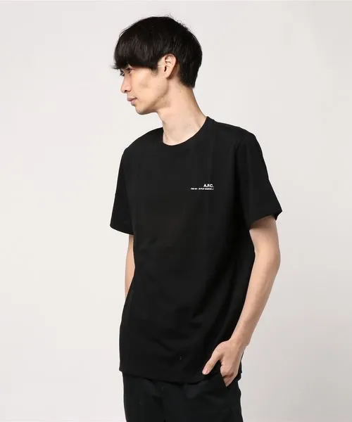 A.P.C.  |Crew Neck Plain Short Sleeves Logo Designers