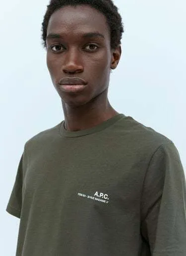 A.P.C.  |Crew Neck Street Style Cotton Short Sleeves Logo Designers