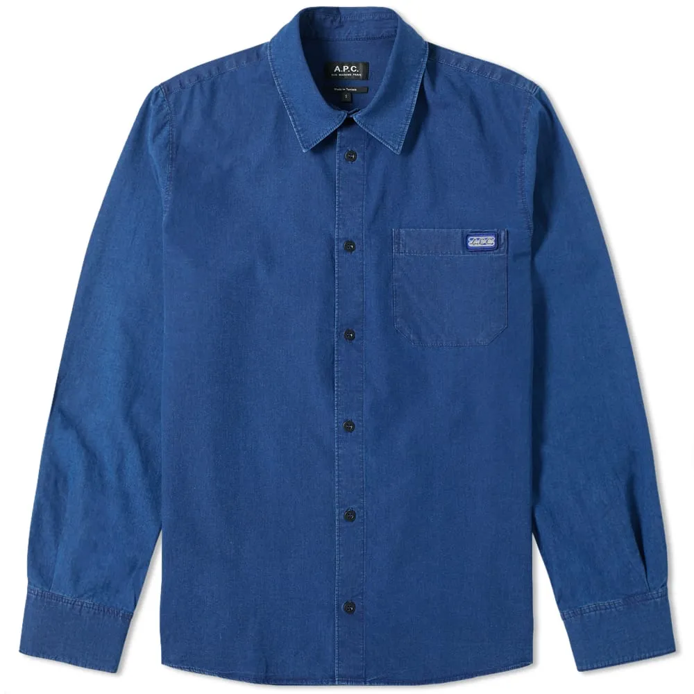 A.P.C. Epais Chambray ShirtIndigo Delave