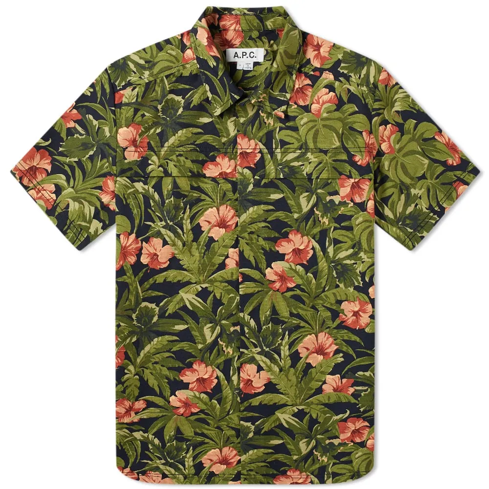 A.P.C. Floral ShirtNavy