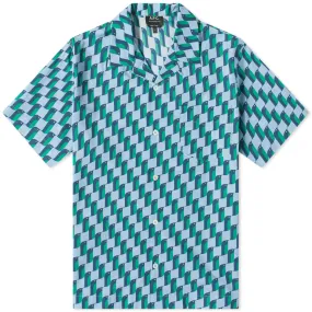 A.P.C. Lloyd Penguin Print ShirtLight Blue