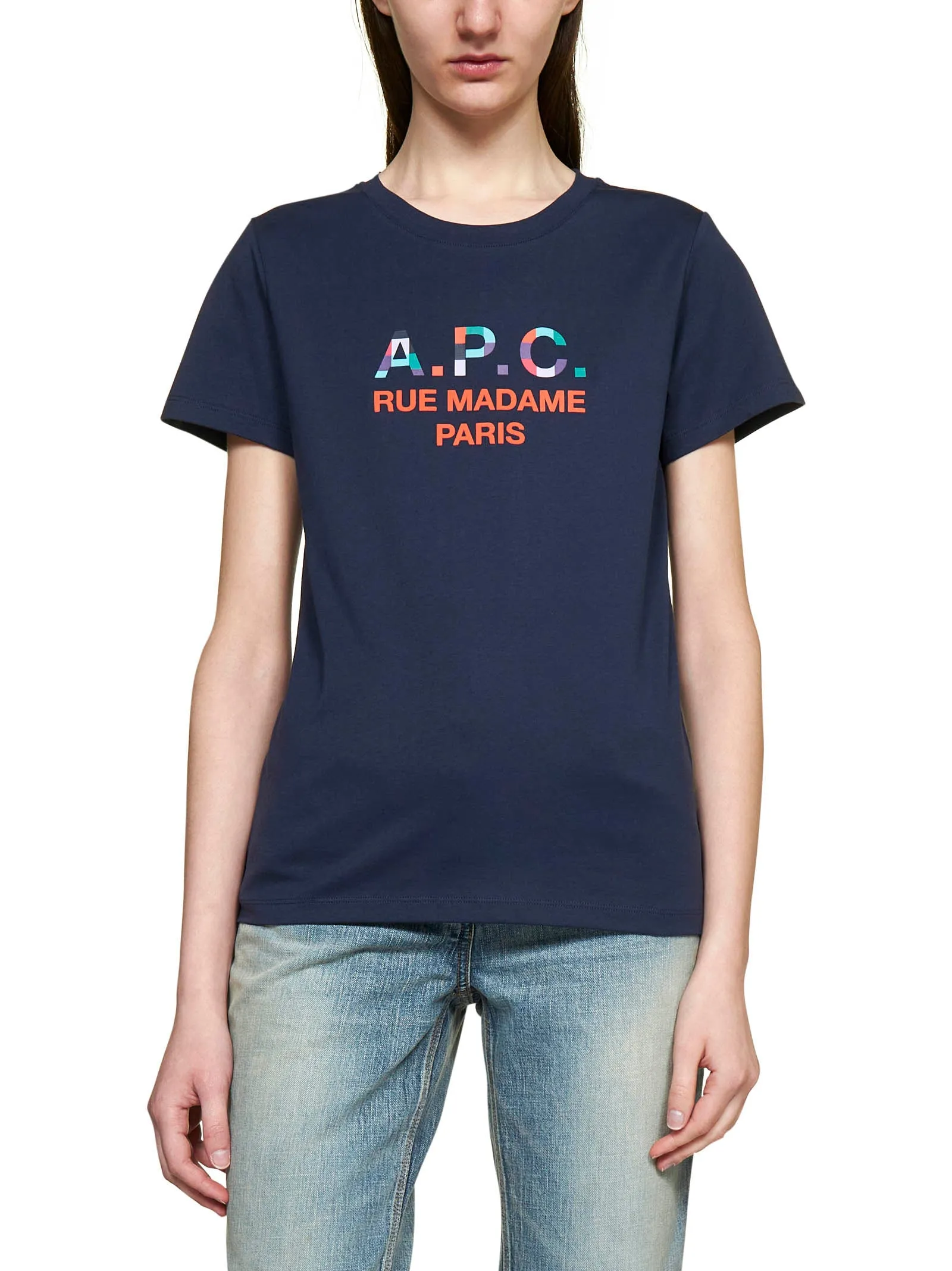 A.P.C. Logo Printed Crewneck T-Shirt