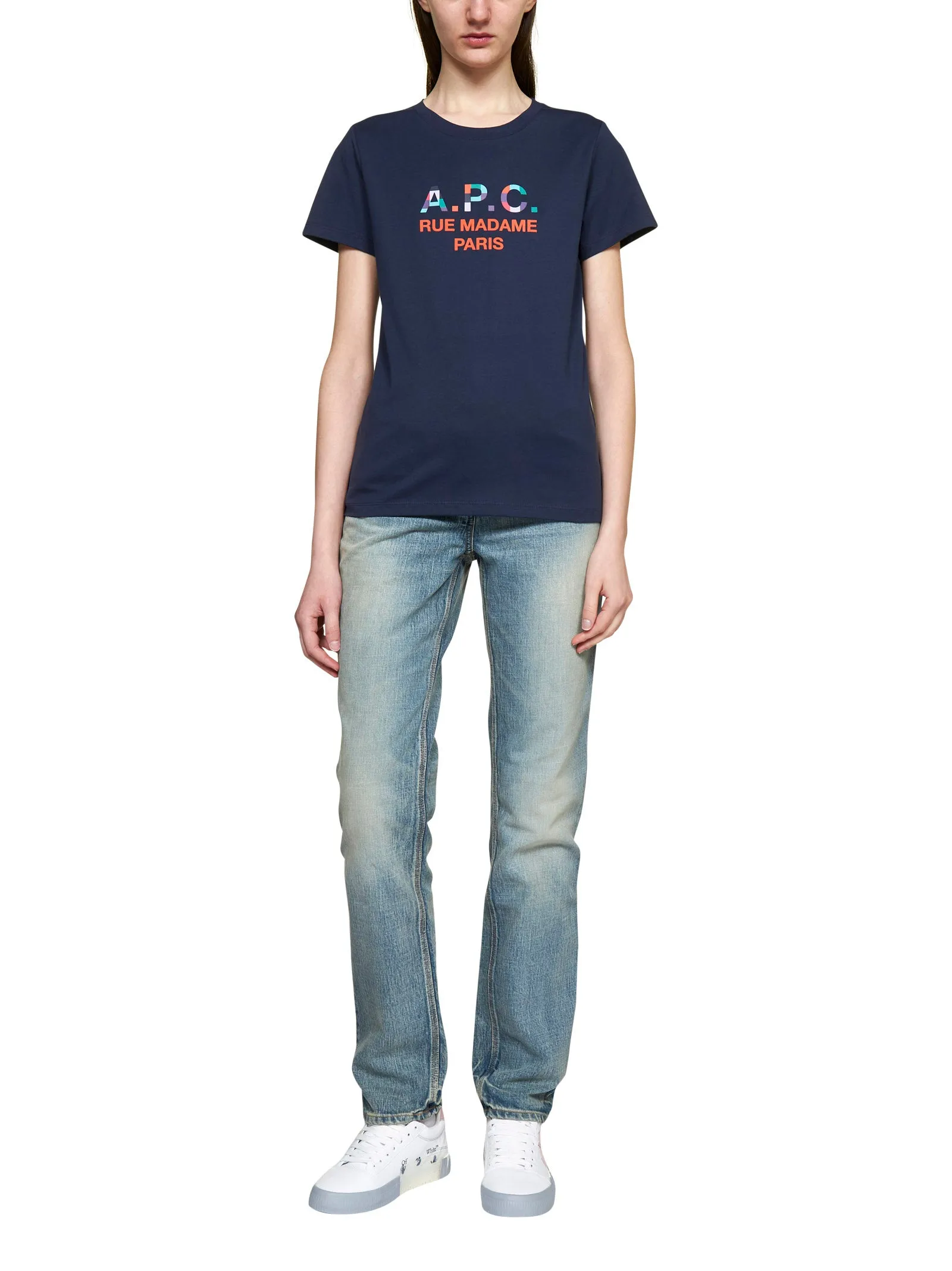 A.P.C. Logo Printed Crewneck T-Shirt