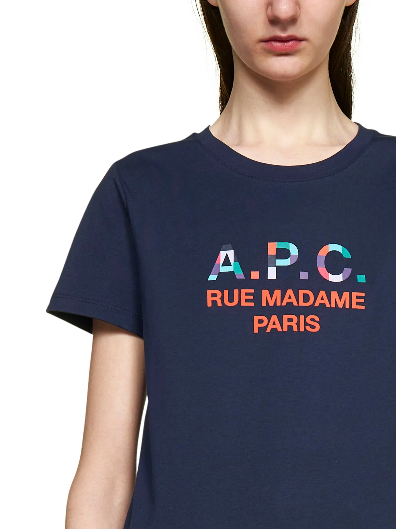 A.P.C. Logo Printed Crewneck T-Shirt