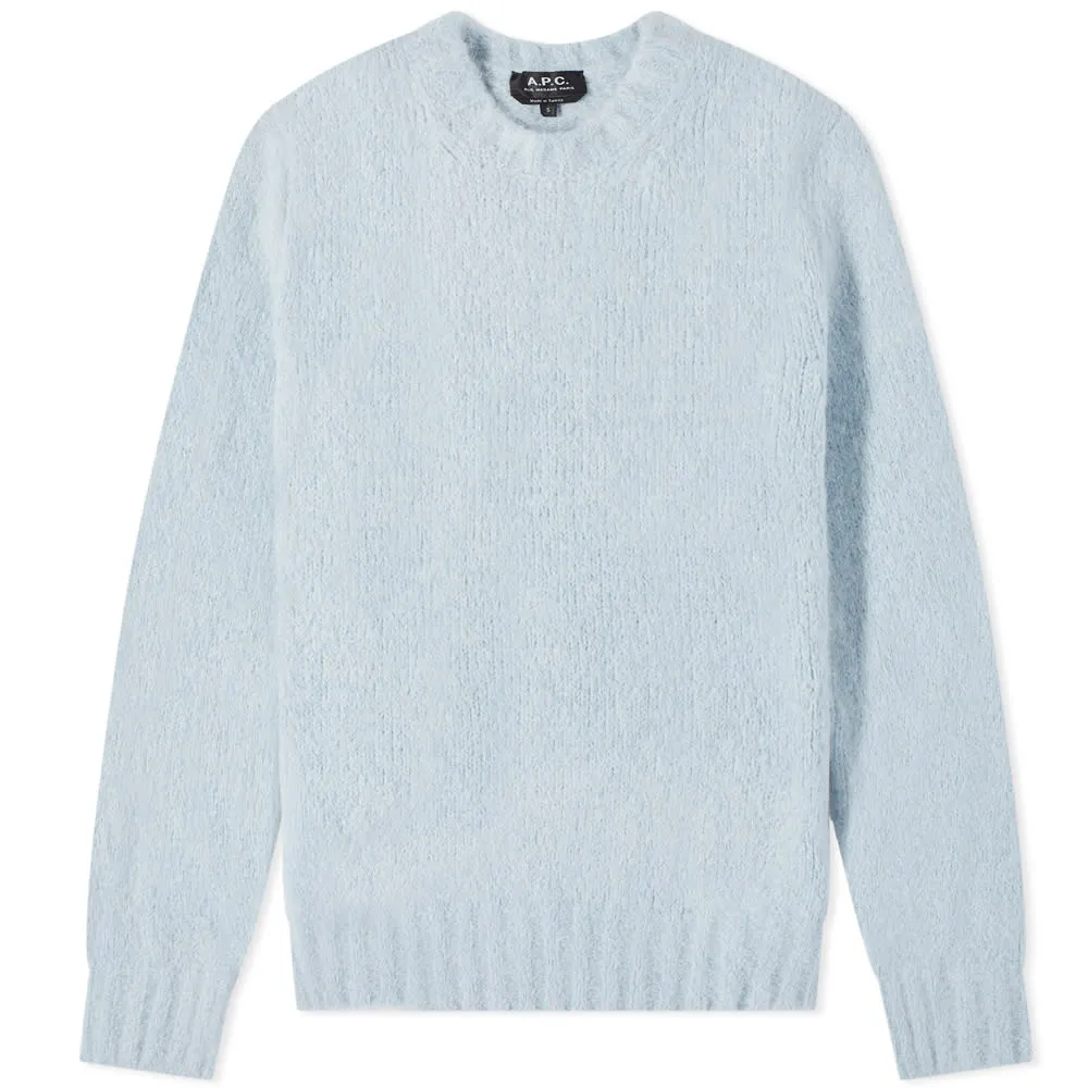 A.P.C. Lucci Alpaca Crew KnitLight Blue