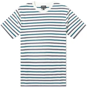 A.P.C. Micro Stripe TeeWhite