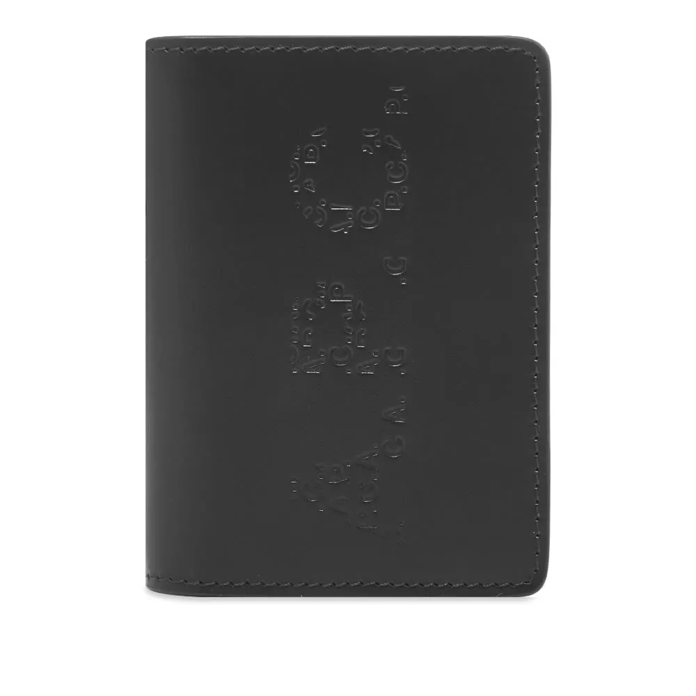 A.P.C. Stafan Embossed Logo Card HolderForest