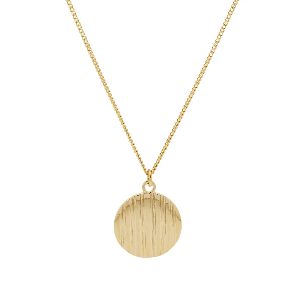 A.P.C. Stripe Pendant NecklaceGold