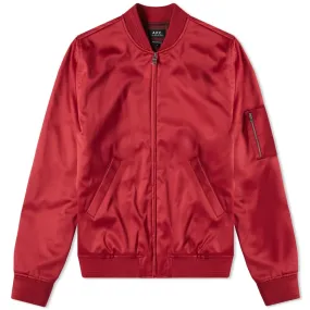 A.P.C. Tough MA-1 JacketDark Red