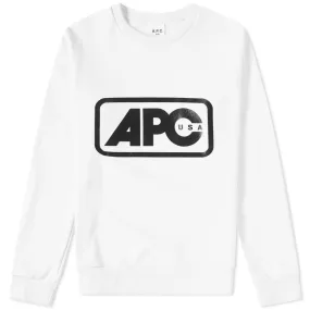 A.P.C. U.S. Vince Logo SweatWhite