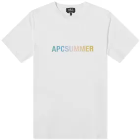 A.P.C. Viktor Summer Logo T-ShirtWhite