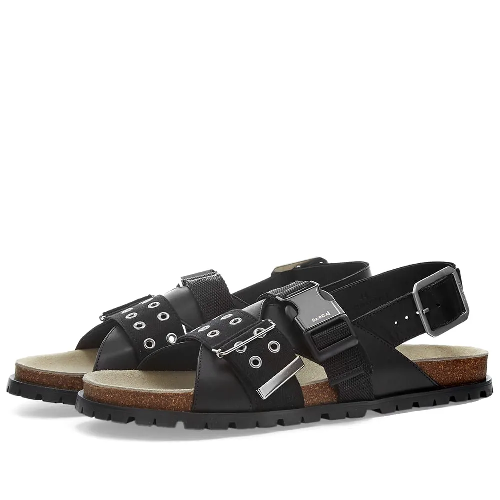 A.P.C. x Sacai Jules SandalBlack