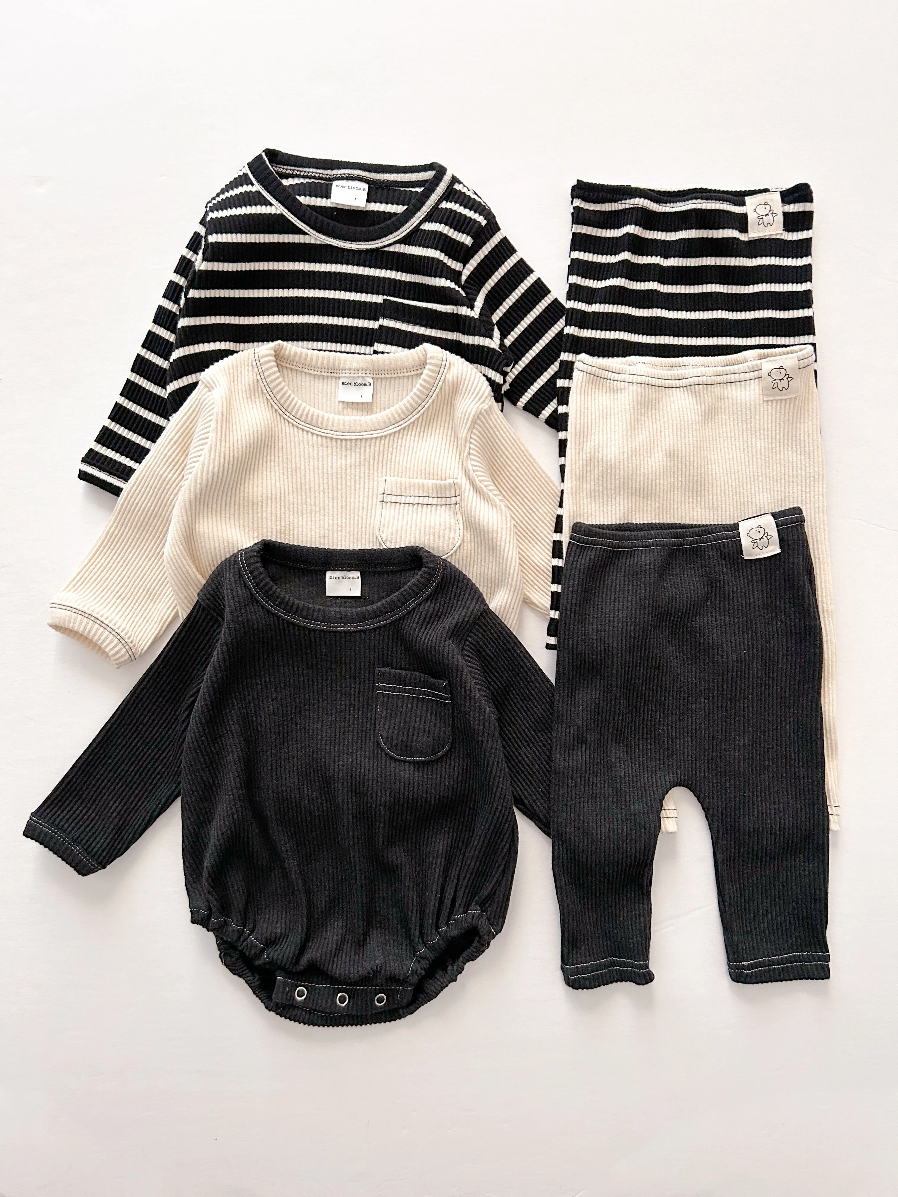 BABY RIBBED LEGGINGS (0-24 - 3 COLORS