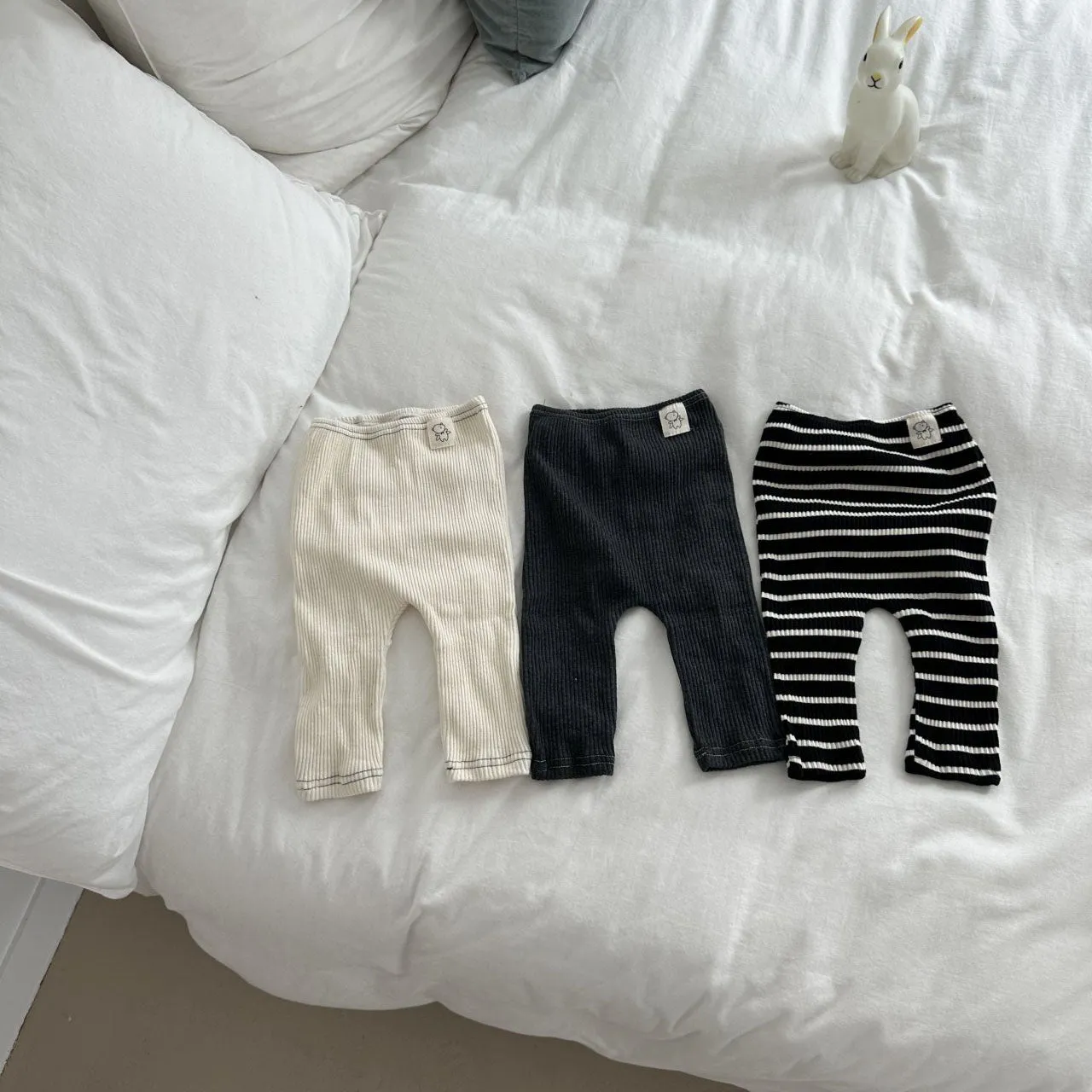 BABY RIBBED LEGGINGS (0-24 - 3 COLORS