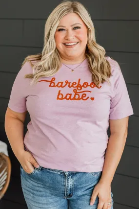 Barefoot Babe Graphic Tee- Lilac