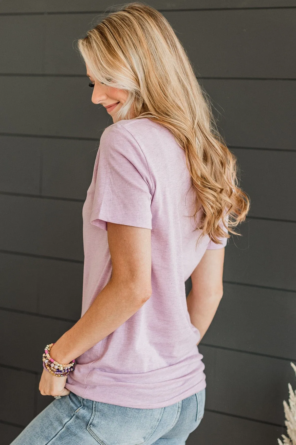 Barefoot Babe Graphic Tee- Lilac