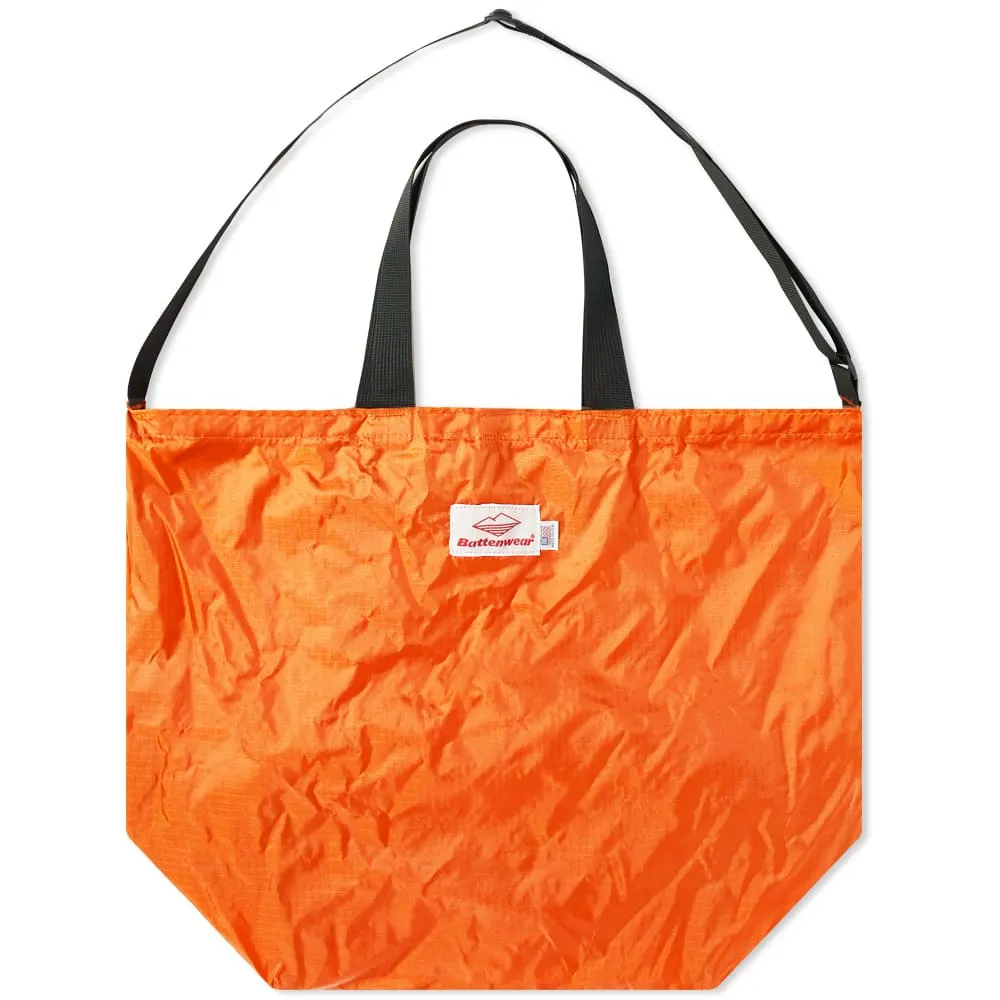 Battenwear Packable ToteOrange & Black