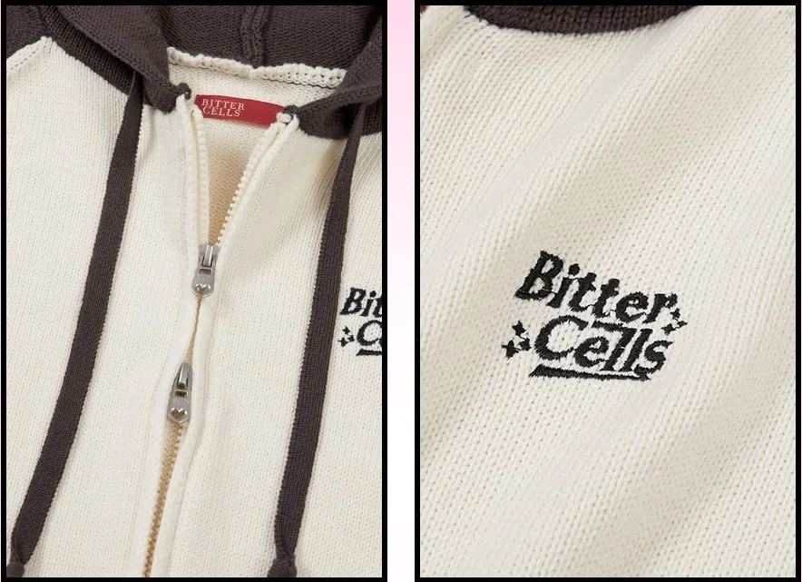 BITTER CELLS  |Star Casual Style Street Style Long Sleeves Plain Cotton