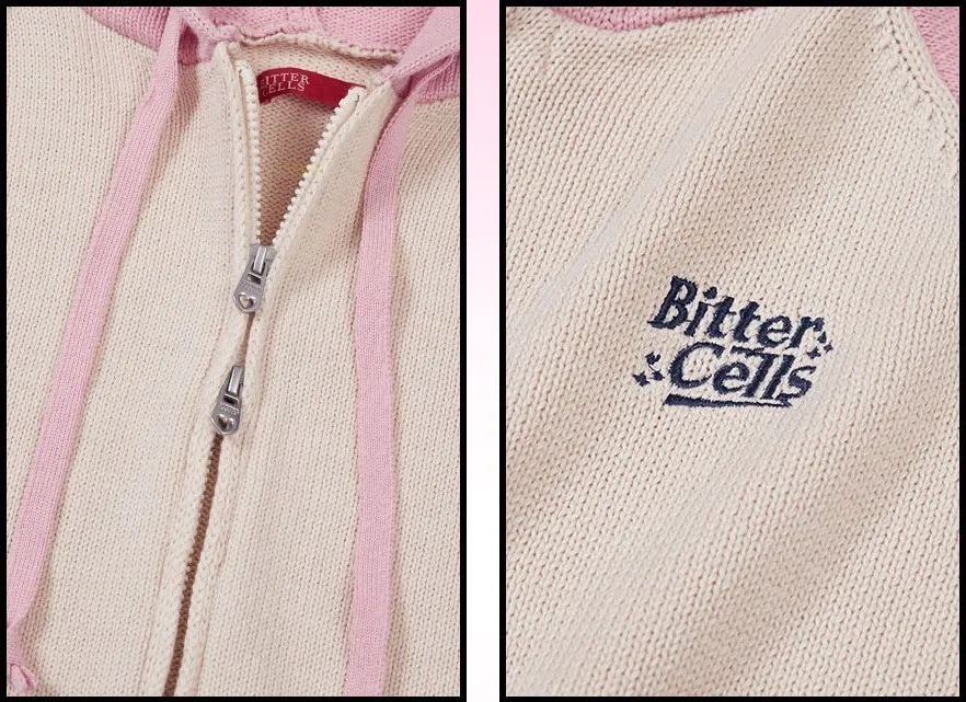 BITTER CELLS  |Star Casual Style Street Style Long Sleeves Plain Cotton