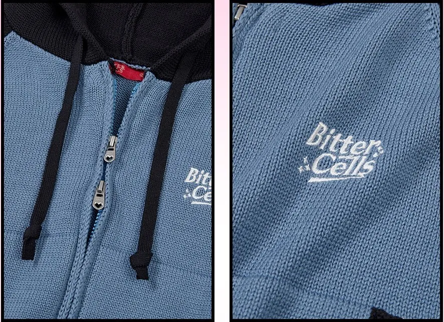 BITTER CELLS  |Star Casual Style Street Style Long Sleeves Plain Cotton