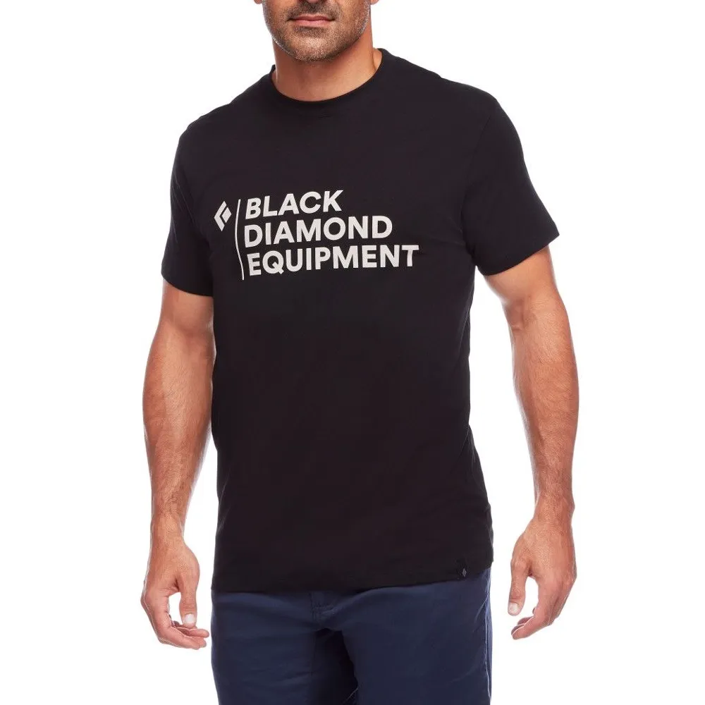 Black Diamond Men's Stacked Logo Tee Black | Buy Black Diamond Men's Stacked Logo Tee Black here | Outnorth