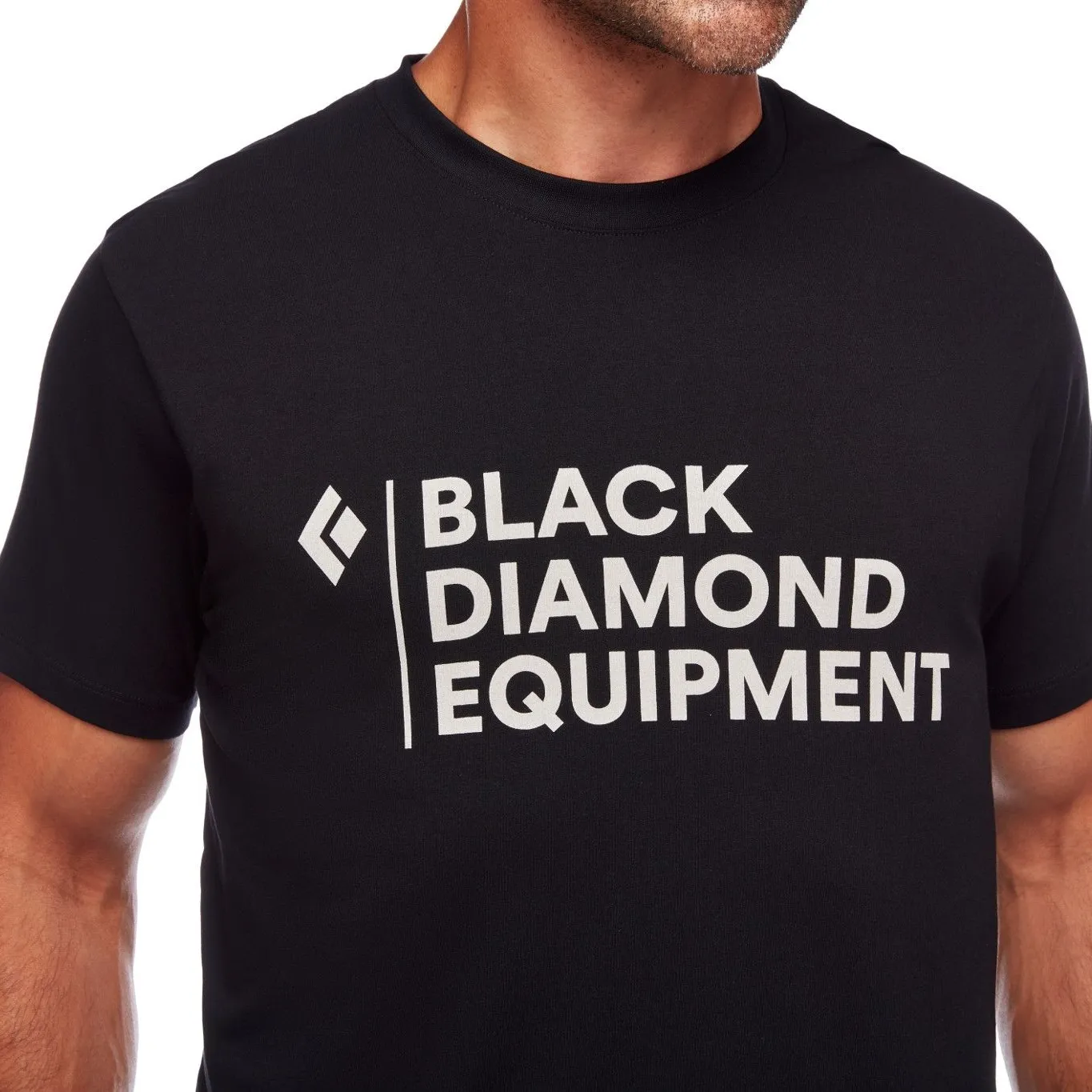 Black Diamond Men's Stacked Logo Tee Black | Buy Black Diamond Men's Stacked Logo Tee Black here | Outnorth