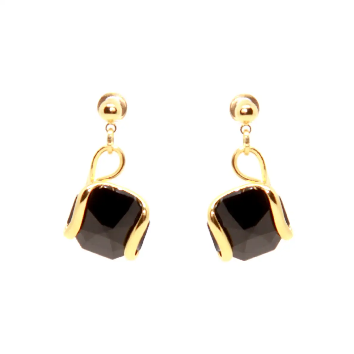 BLACK SMALL EARRINGS