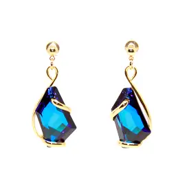 BLUE-ART SHORT EARRINGS