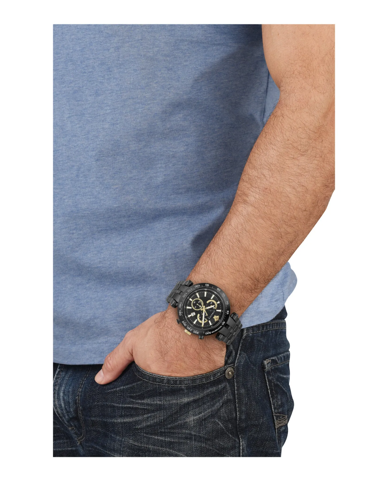 Bold Chrono Bracelet Watch