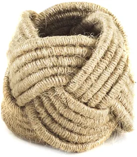 Braided Jute Napkin Rings - (4 Pack)