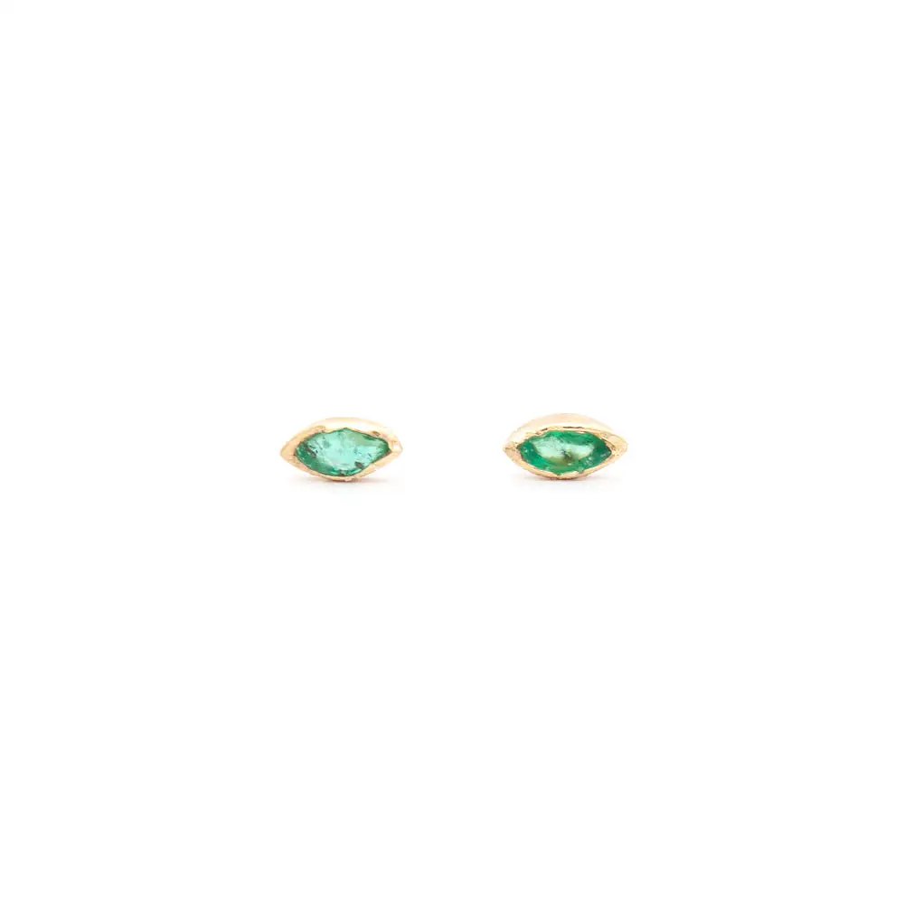 Bud Emerald Earrings