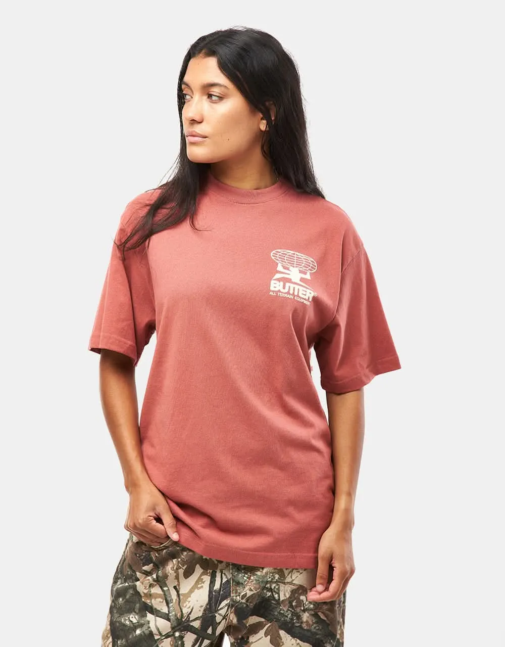 Butter Goods All Terrain T-Shirt - Rhubarb