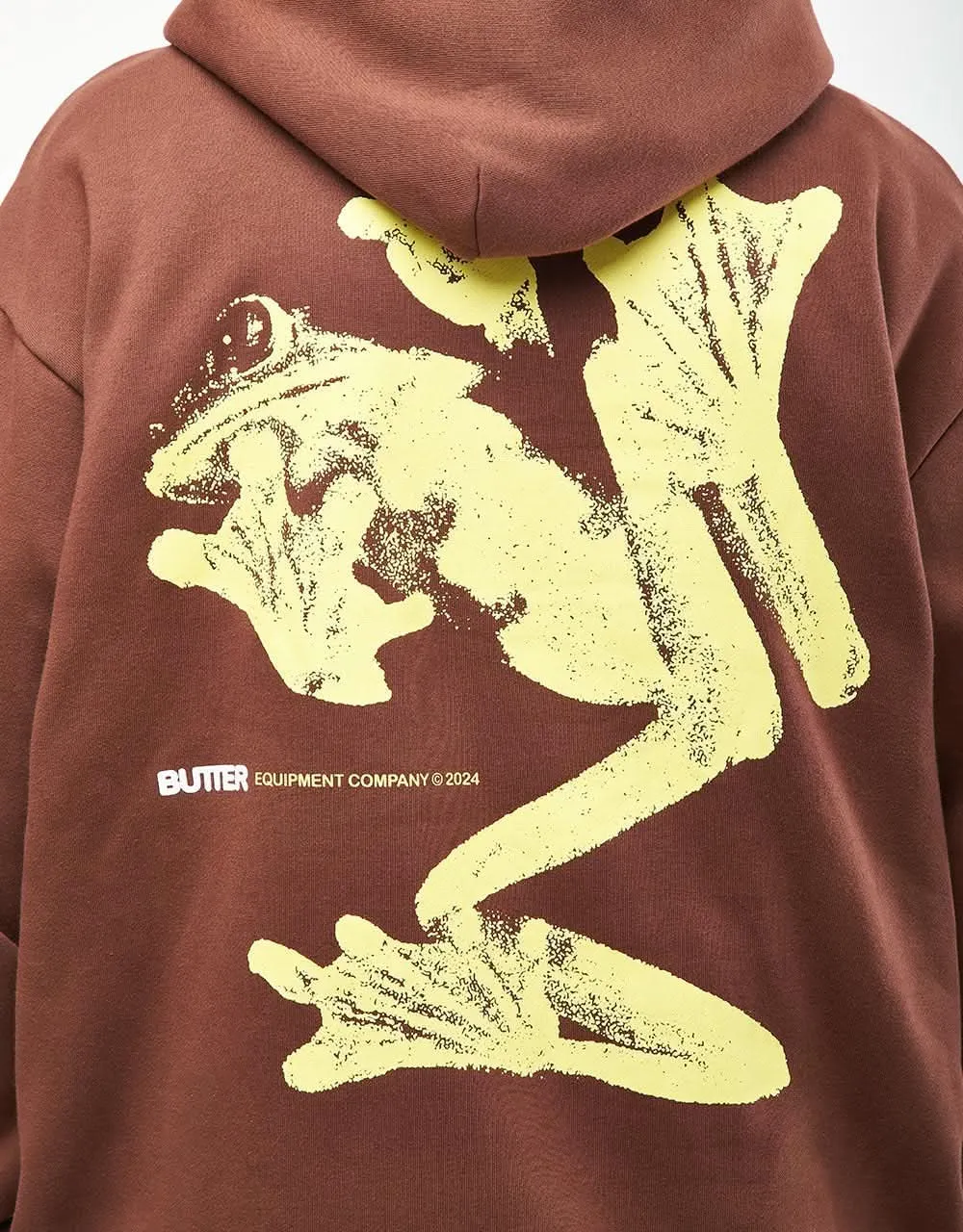 Butter Goods Amphibian Pullover Hoodie - Chocolate